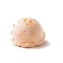 Salmon ice cream scoop